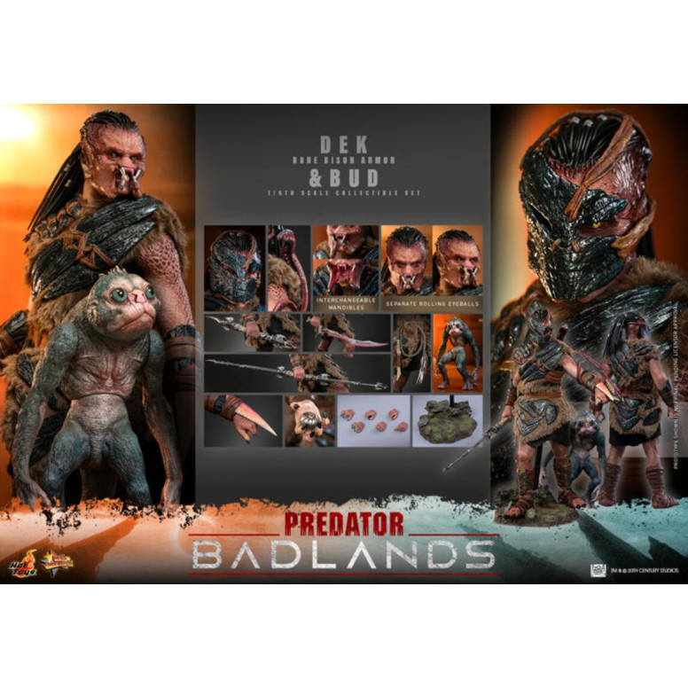 Hot Toys - Predator: Badlands - Dek (Bone Bison Armor) and Bud MMS 1/6