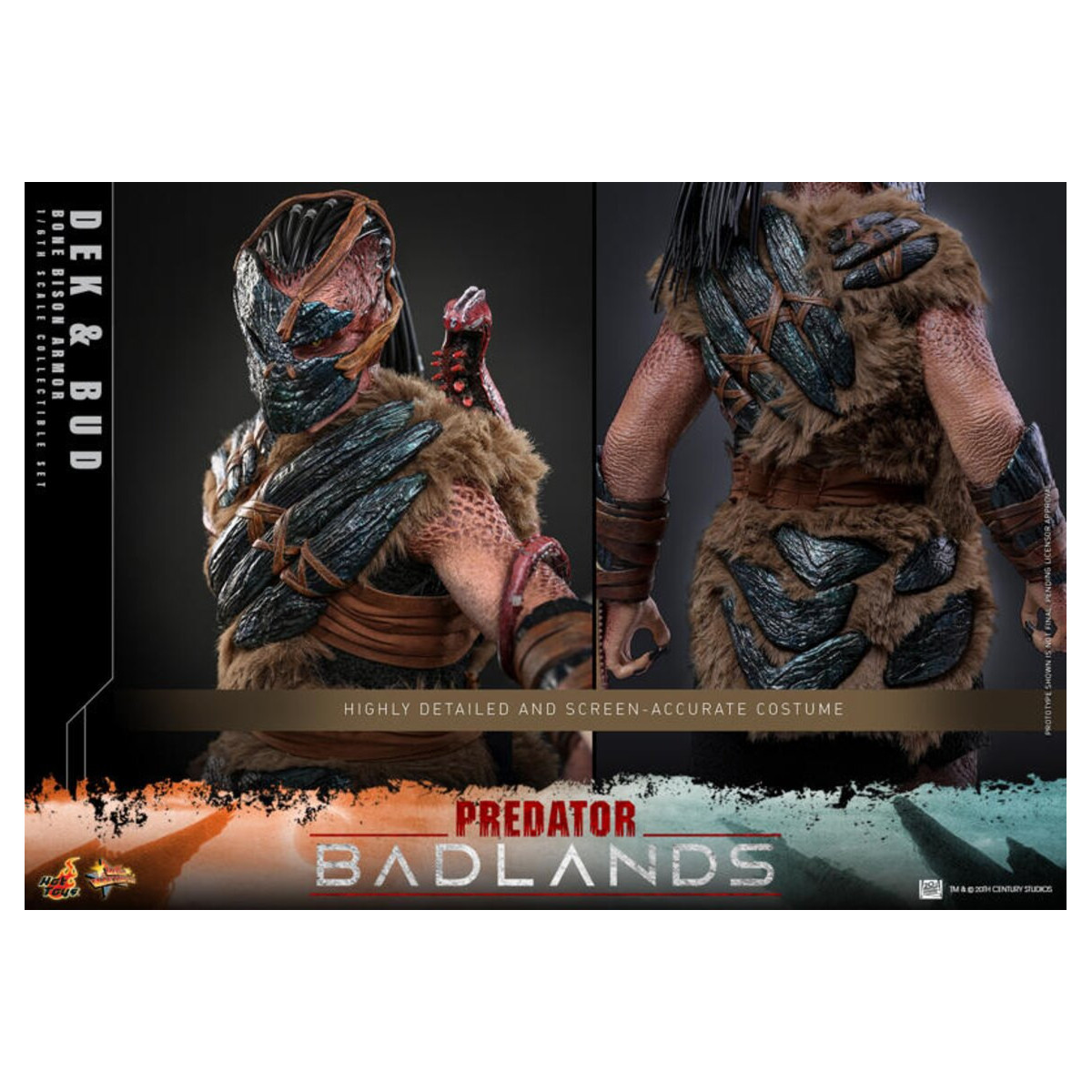 Hot Toys - Predator: Badlands - Dek (Bone Bison Armor) and Bud MMS 1/6