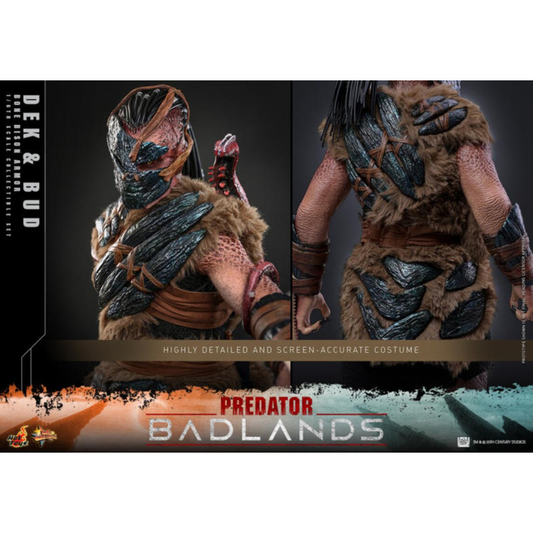 Hot Toys - Predator: Badlands - Dek (Bone Bison Armor) and Bud MMS 1/6