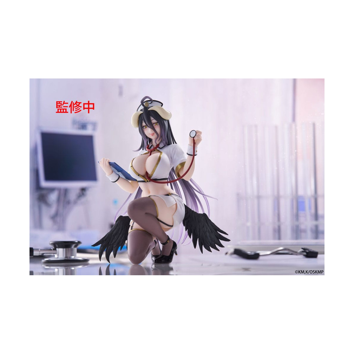Taito - Desktop Cute Figure Albedo Nurse Version Renewal - Overlord
