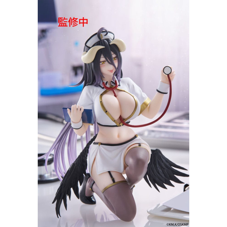 Taito - Desktop Cute Figure Albedo Nurse Version Renewal - Overlord