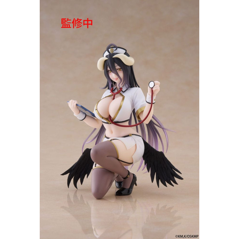Taito - Desktop Cute Figure Albedo Nurse Version Renewal - Overlord
