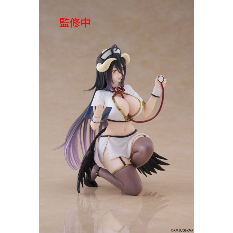 Taito - Desktop Cute Figure Albedo Nurse Version Renewal - Overlord