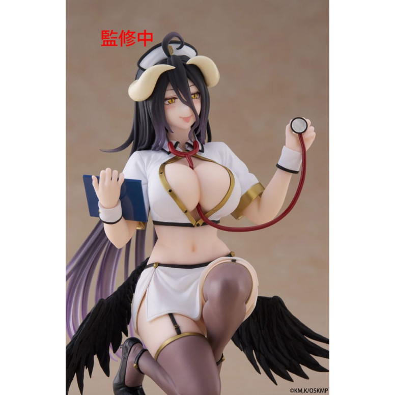Taito - Desktop Cute Figure Albedo Nurse Version Renewal - Overlord