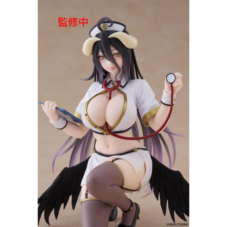 Taito - Desktop Cute Figure Albedo Nurse Version Renewal - Overlord