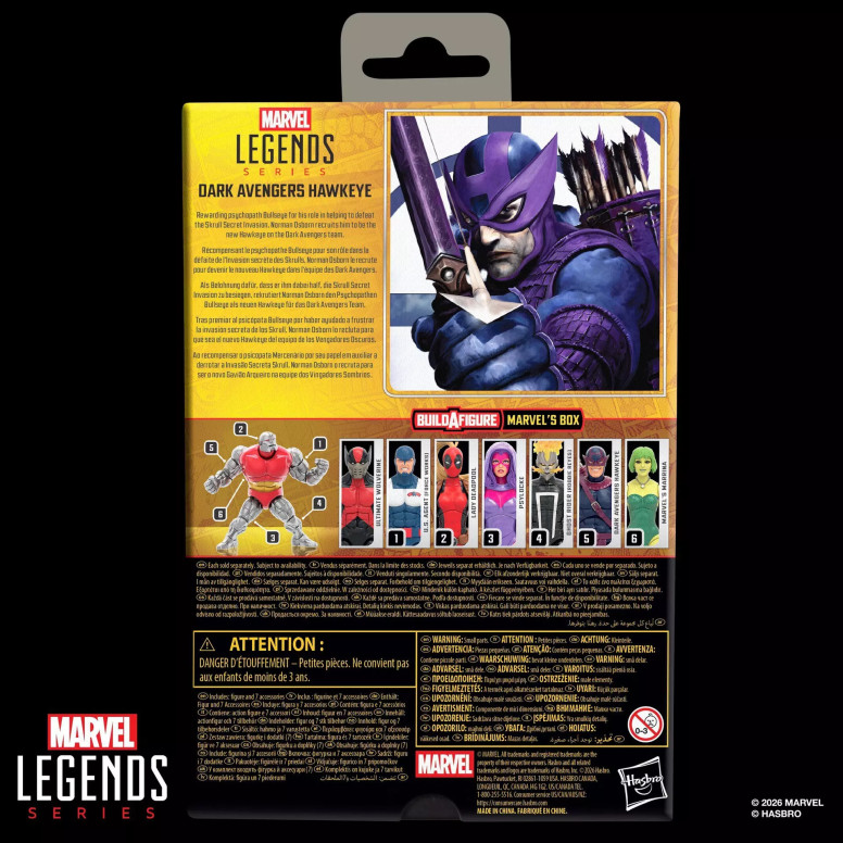 Marvel Legends - Dark Avengers Hawkeye - Box BAF