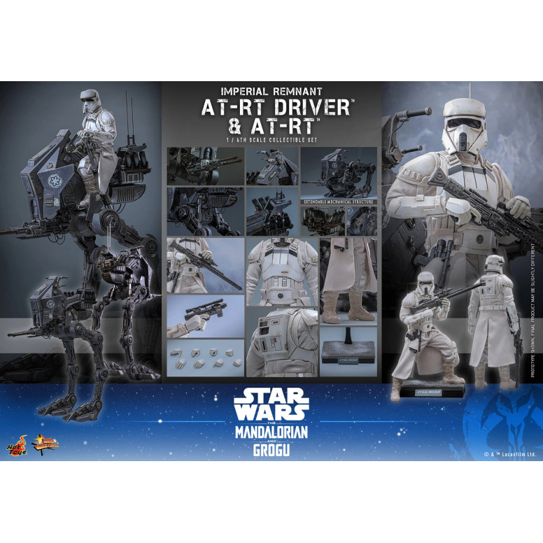 Hot Toys Star Wars - Imperial Remnant AT-RT Driver & AT-RT 60 MMS 1/6 - Star Wars: The Mandalorian & Grogu