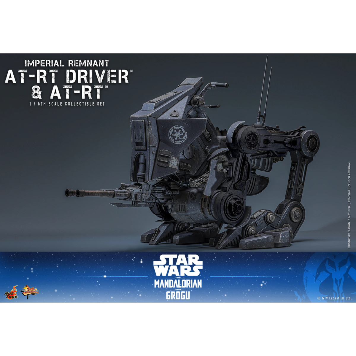 Hot Toys Star Wars - Imperial Remnant AT-RT Driver & AT-RT 60 MMS 1/6 - Star Wars: The Mandalorian & Grogu