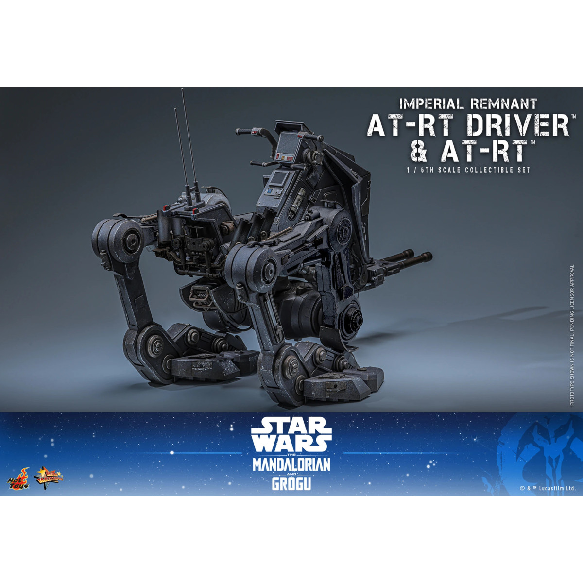 Hot Toys Star Wars - Imperial Remnant AT-RT Driver & AT-RT 60 MMS 1/6 - Star Wars: The Mandalorian & Grogu