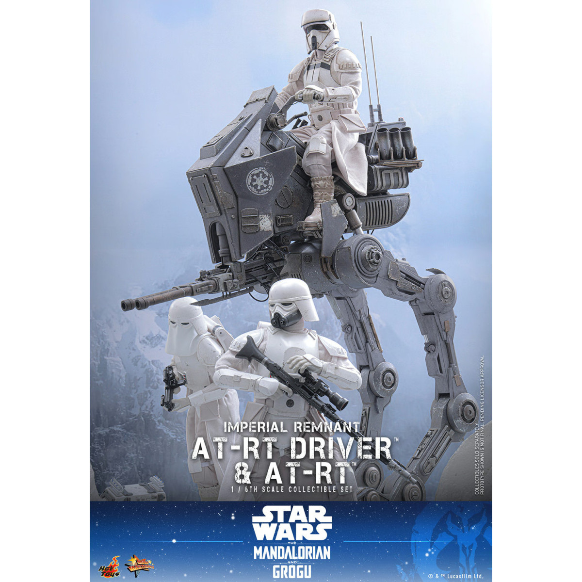 Hot Toys Star Wars - Imperial Remnant AT-RT Driver & AT-RT 60 MMS 1/6 - Star Wars: The Mandalorian & Grogu