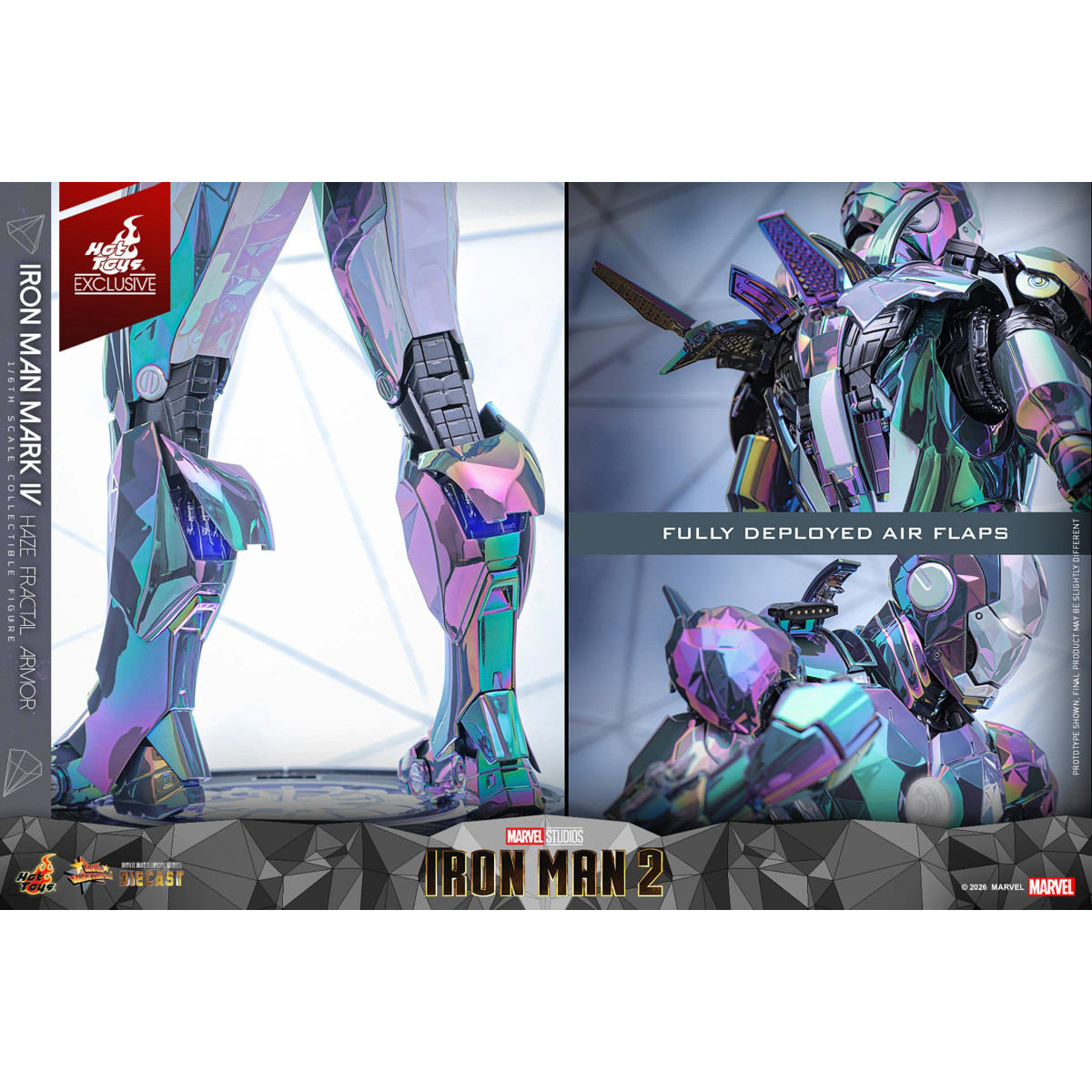 Hot Toys Iron Man 2 - Iron Man Mark IV (Haze Fractal Armor) Die Cast Hot Toys Exclusive MMS 1/6