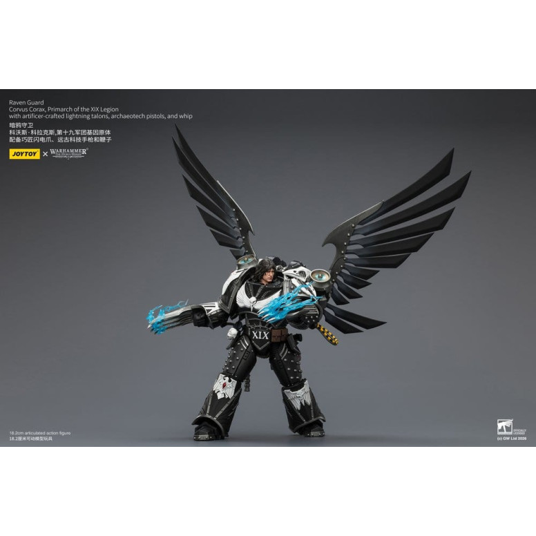 JoyToy Space Marines - Raven Guard - Corvus Corax, Primarch of the XIX Legion 1/18 - Warhammer 40k