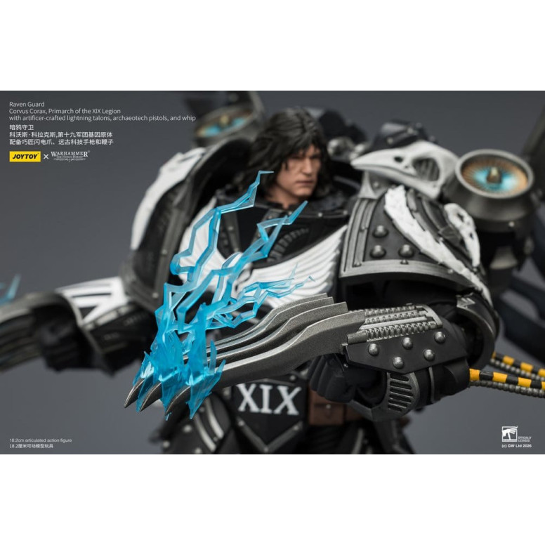 JoyToy Space Marines - Raven Guard - Corvus Corax, Primarch of the XIX Legion 1/18 - Warhammer 40k