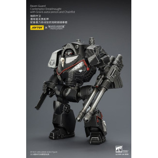 JoyToy Space Marines - Raven Guard - Contemptor Dreadnought with Gravis autocannon and Chainfist 1/18 - Warhammer 40k