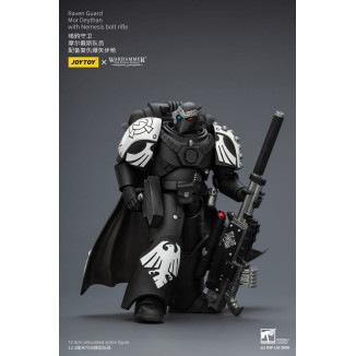 JoyToy Space Marines - Raven Guard - Mor Deythan with Nemesis bolt rifle 1/18 - Warhammer 40k