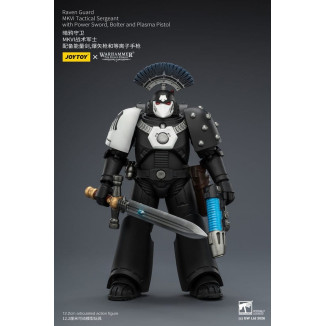 Joytoy - Warhammer - Raven Guard MKVI Tactical Sergeant with Power Sword, Bolter and Plasma Pistol