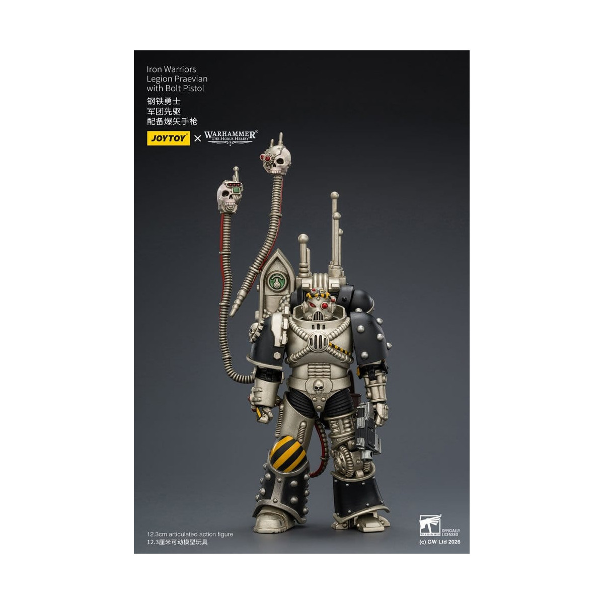Joytoy - Warhammer - Iron Warriors Legion Praevian with Bolt Pistol - The Horus Heresy