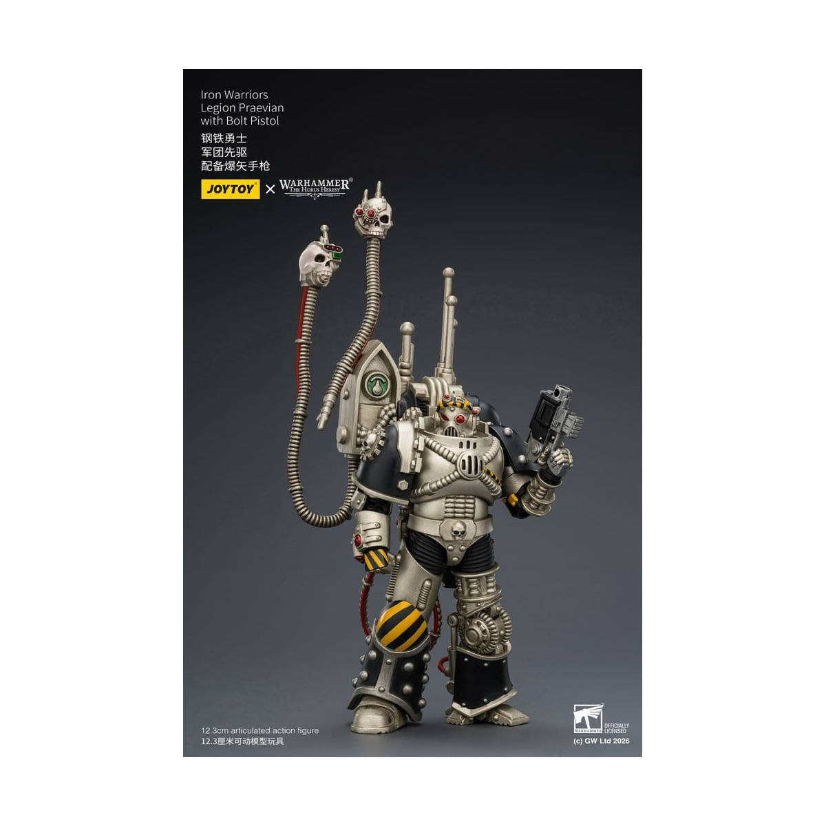 Joytoy - Warhammer - Iron Warriors Legion Praevian with Bolt Pistol - The Horus Heresy