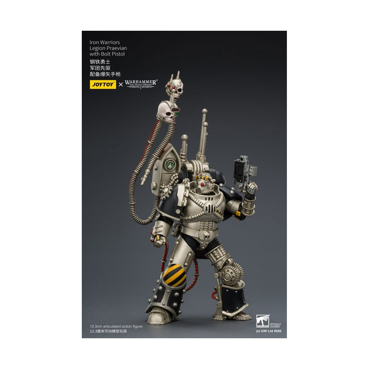 Joytoy - Warhammer - Iron Warriors Legion Praevian with Bolt Pistol - The Horus Heresy