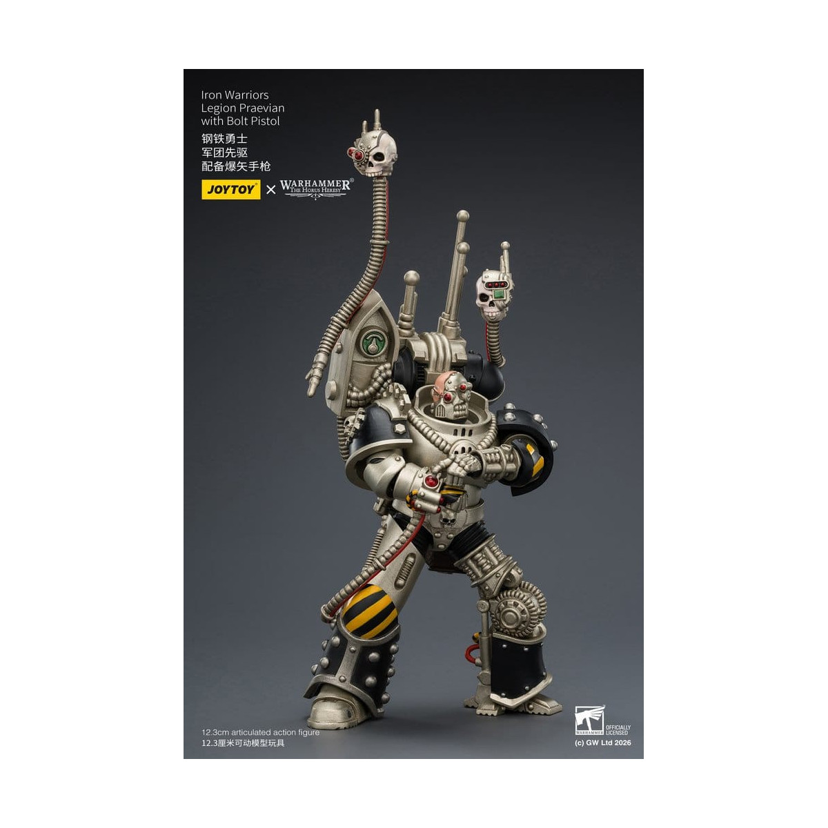 Joytoy - Warhammer - Iron Warriors Legion Praevian with Bolt Pistol - The Horus Heresy
