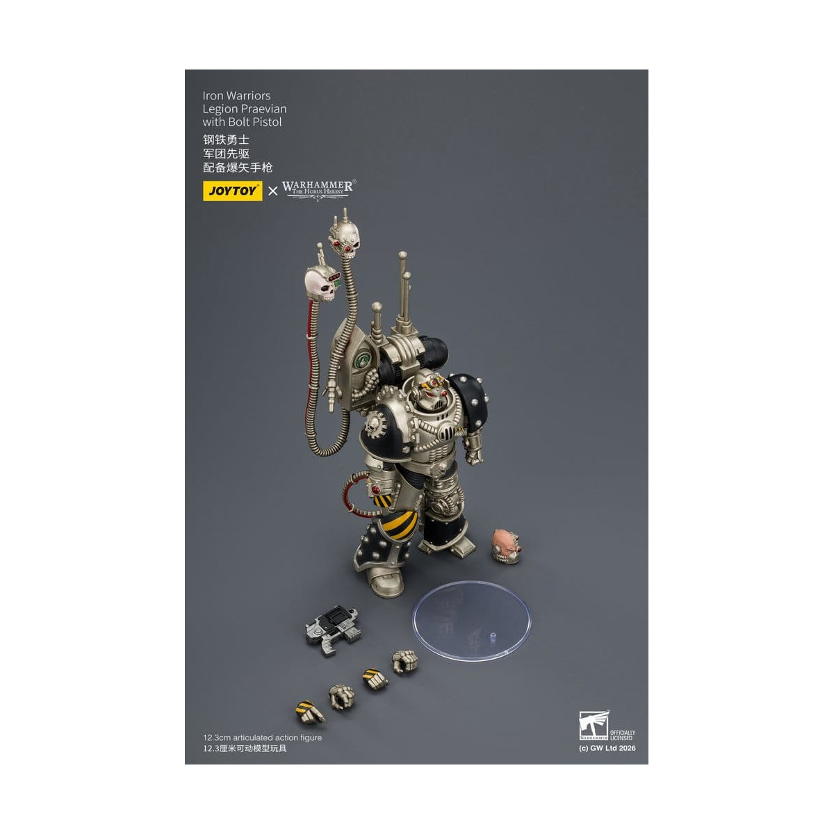 Joytoy - Warhammer - Iron Warriors Legion Praevian with Bolt Pistol - The Horus Heresy