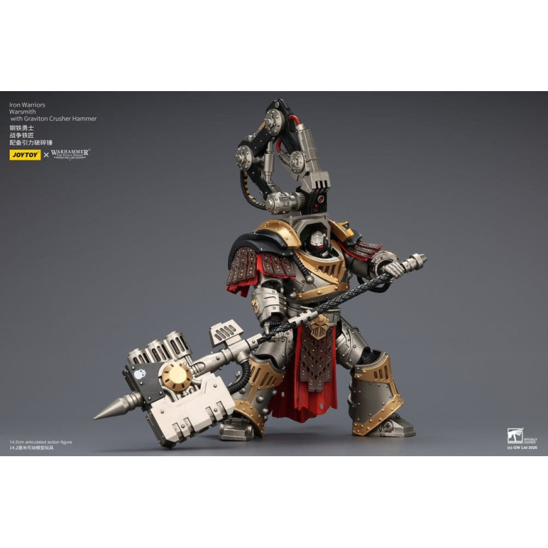 Joytoy - Warhammer - Iron Warriors Warsmith mit Graviton Crusher Hammer - The Horus Heresy