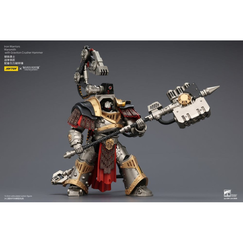 Joytoy - Warhammer - Iron Warriors Warsmith mit Graviton Crusher Hammer - The Horus Heresy