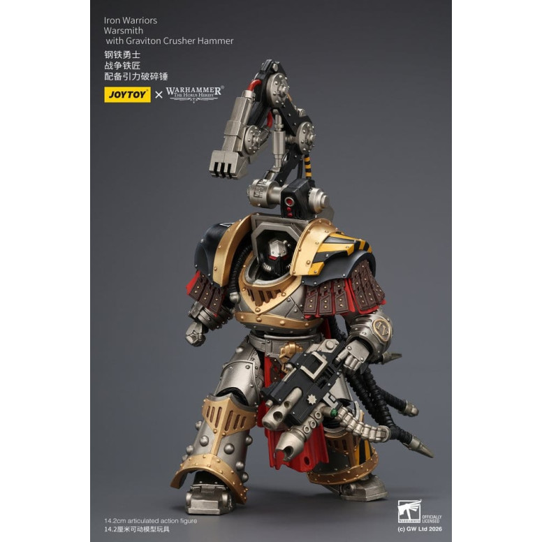 Joytoy - Warhammer - Iron Warriors Warsmith mit Graviton Crusher Hammer - The Horus Heresy