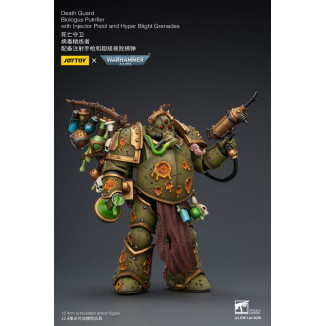Joytoy - Death Guard - Biologus Putrifier with Injector Pistol and Hyper Blight Grenades 1/18 - Warhammer 40k