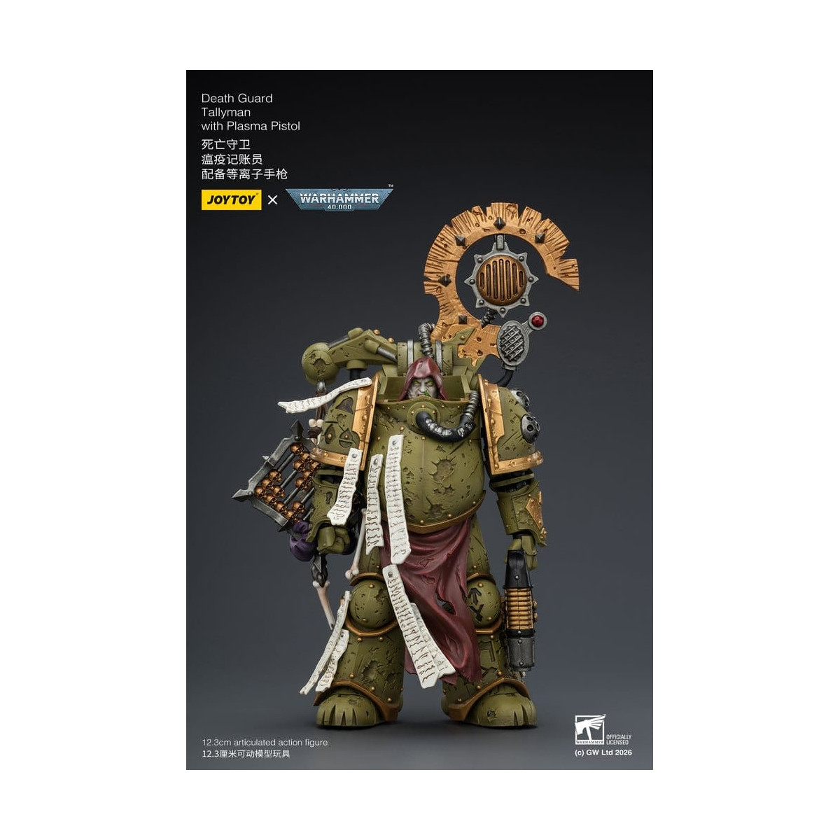 Joytoy - Death Guard - Tallyman with Plasma Pistol 1/18 - Warhammer 40k
