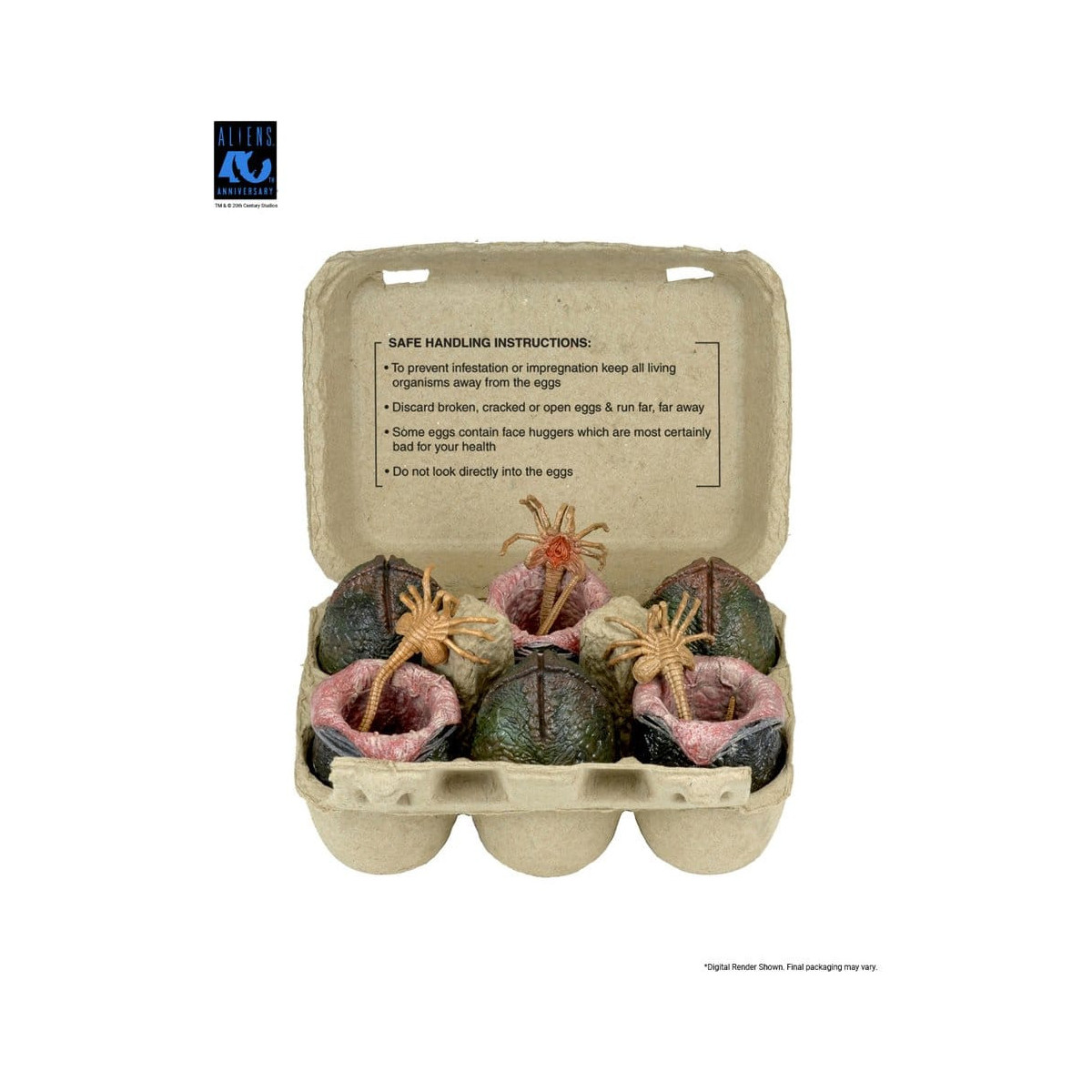 Neca Aliens - Carton of Alien Eggs (40th Anniversary) - 6 pack accessory pack