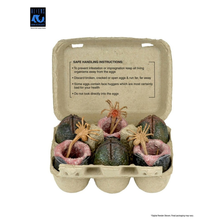 Neca Aliens - Carton of Alien Eggs (40th Anniversary) - 6 pack accessory pack