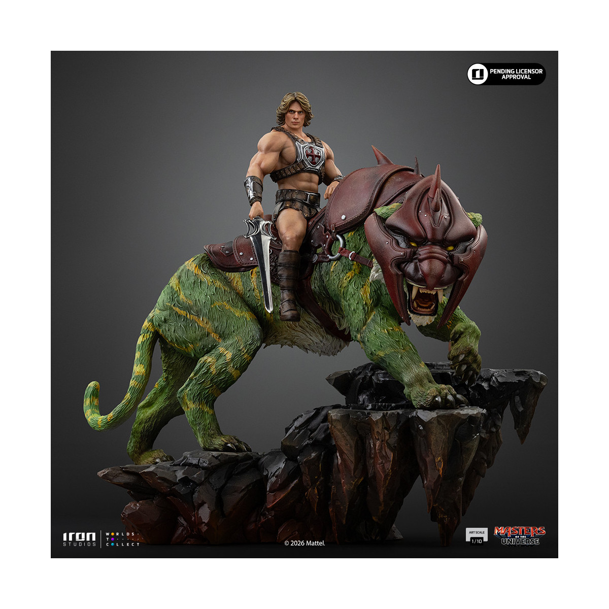 Iron Studios - He-Man and Battle Cat Movie Art Scale 1/10 - Masters of the Universe - Die Meister des Universums
