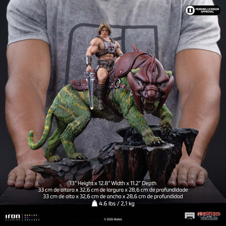 Iron Studios - He-Man and Battle Cat Movie Art Scale 1/10 - Masters of the Universe - Die Meister des Universums