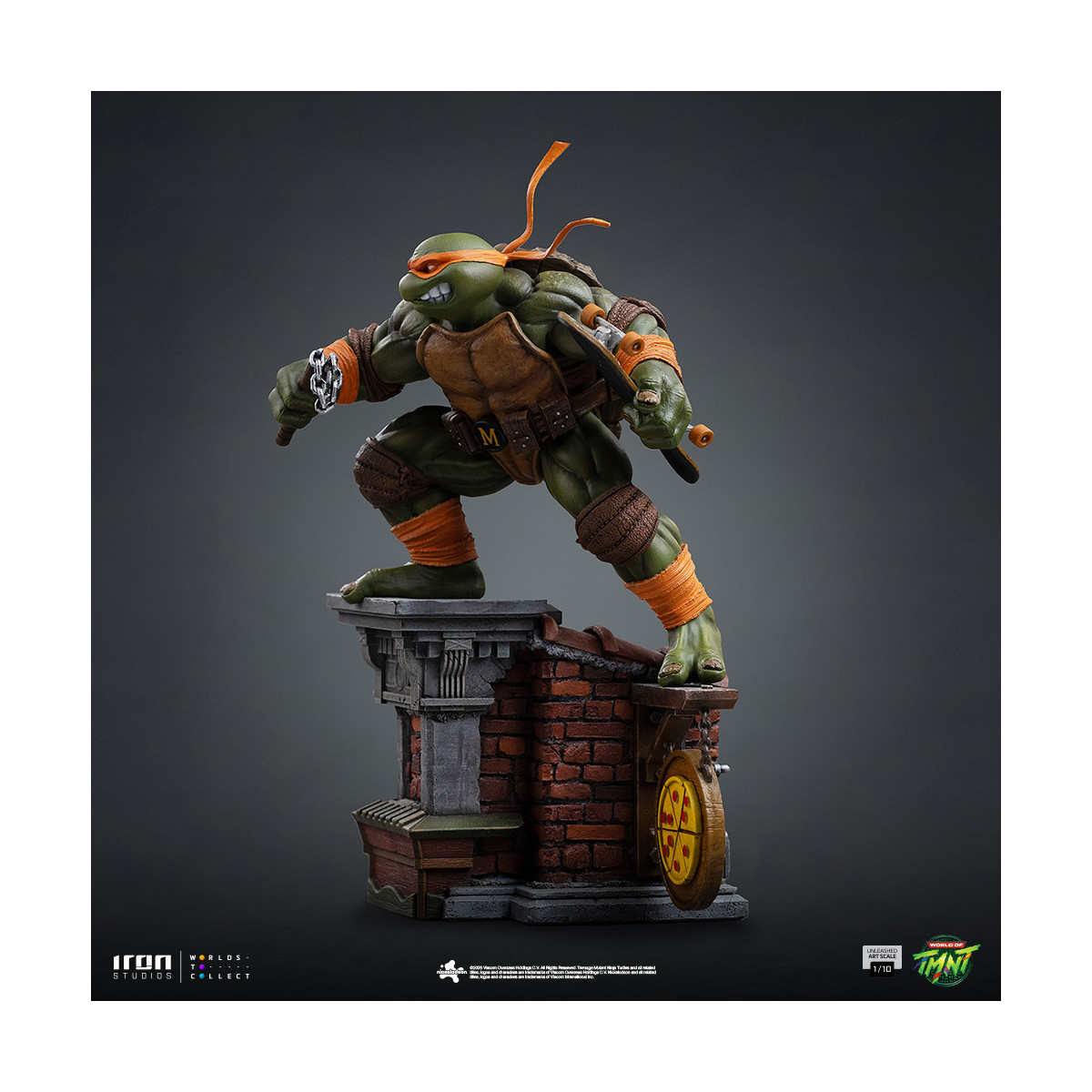 Iron Studios - TMNT - Michelangelo Unleashed Art Scale 1/10 - Teenage Mutant Ninja Turtles