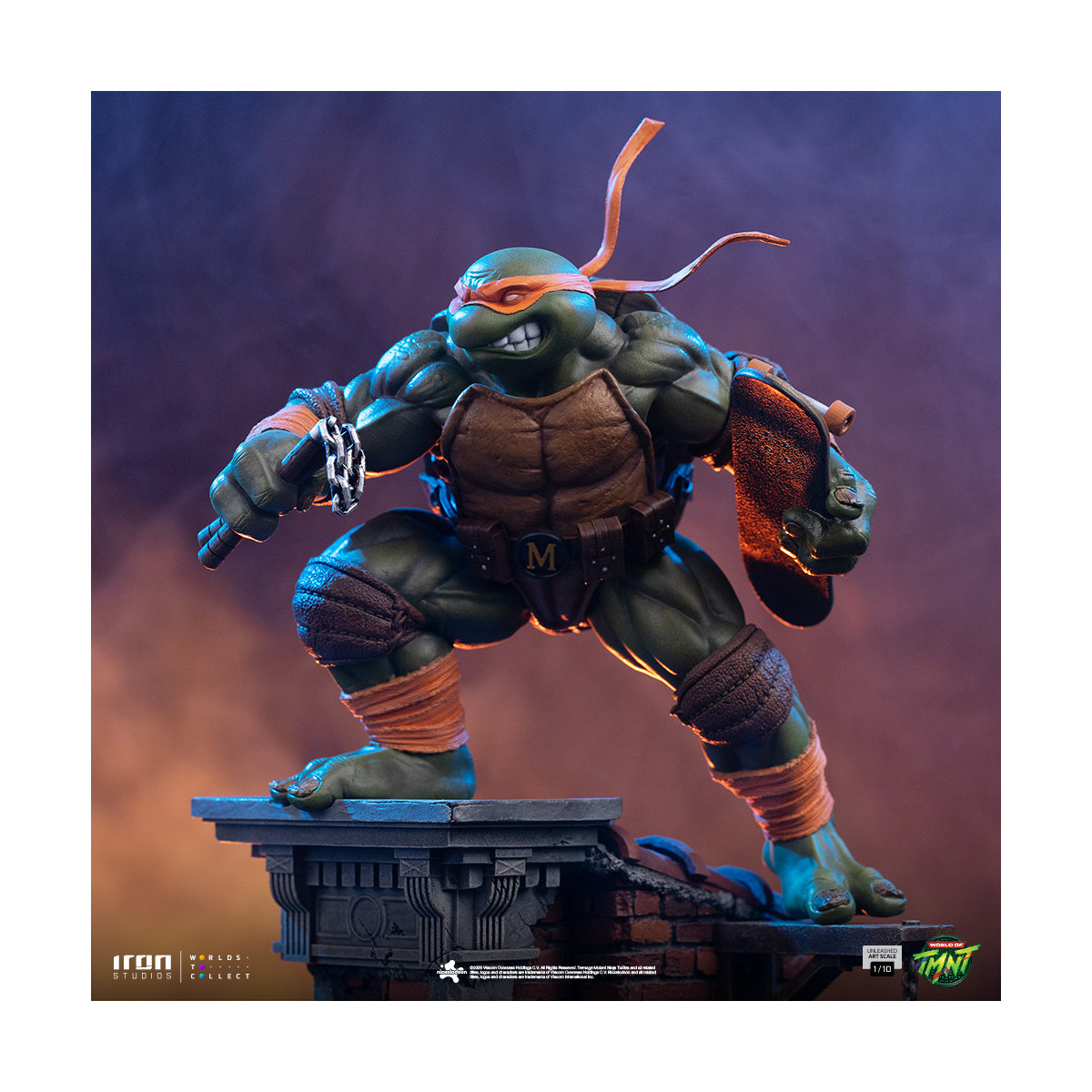 Iron Studios - TMNT - Michelangelo Unleashed Art Scale 1/10 - Teenage Mutant Ninja Turtles
