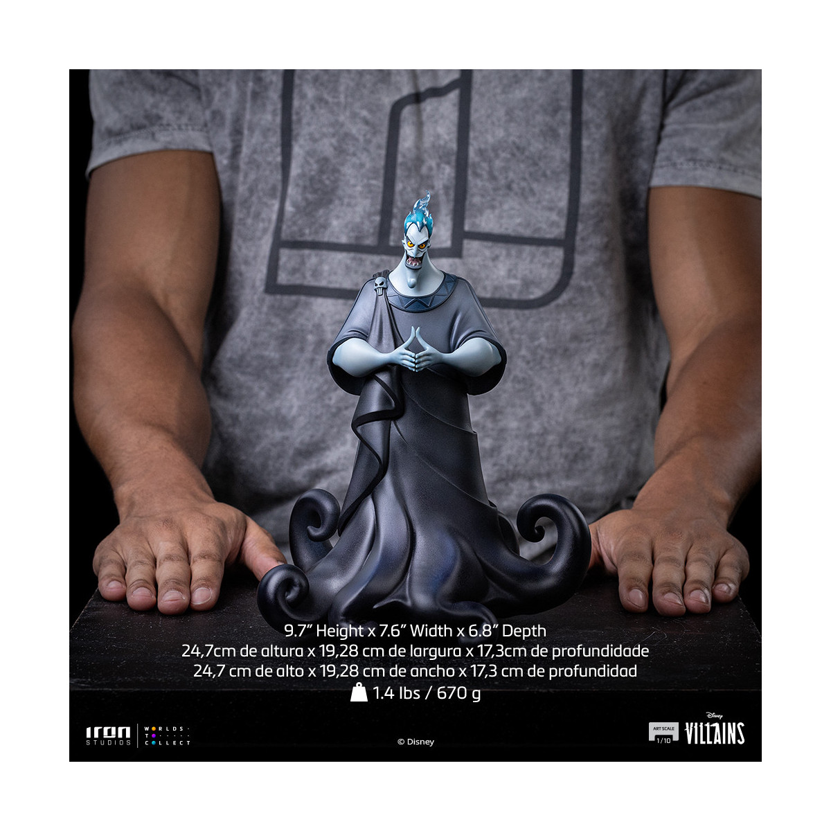 Iron Studios - Disney Villains Hades Art Scale 1/10 - Hercules