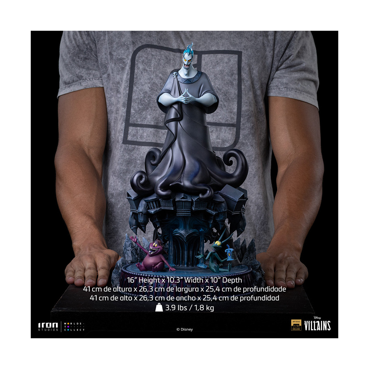 Iron Studios - Disney Villains Hades Deluxe Art Scale 1/10 - Hercules