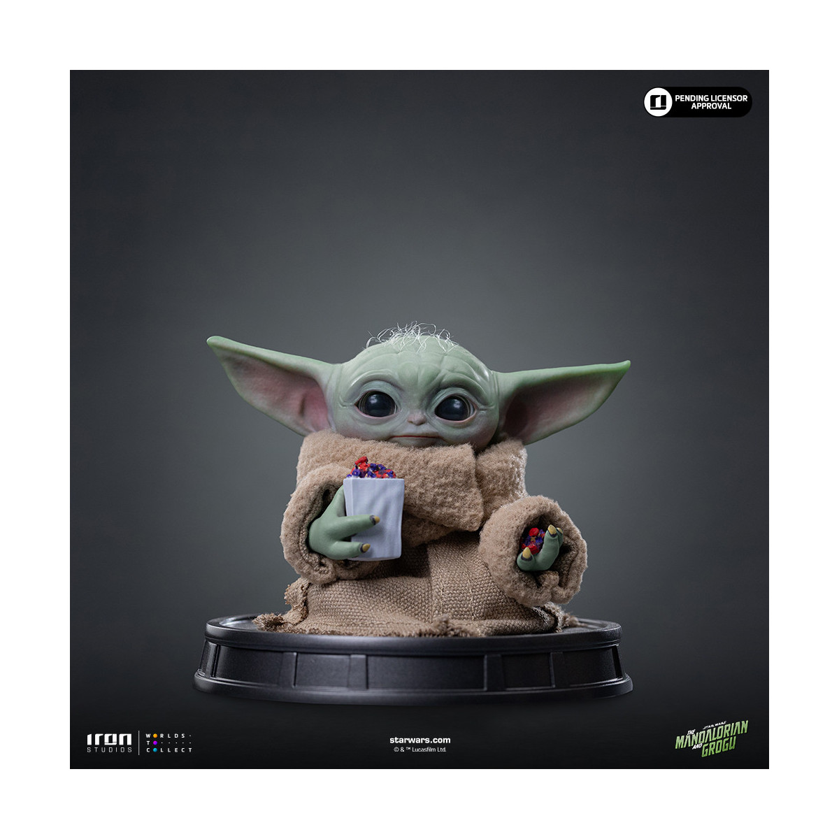 Iron Studios - Grogu PopCorn Time - Grogu Legacy Collection Replica 1/4 - Star Wars: The Mandalorian and Grogu