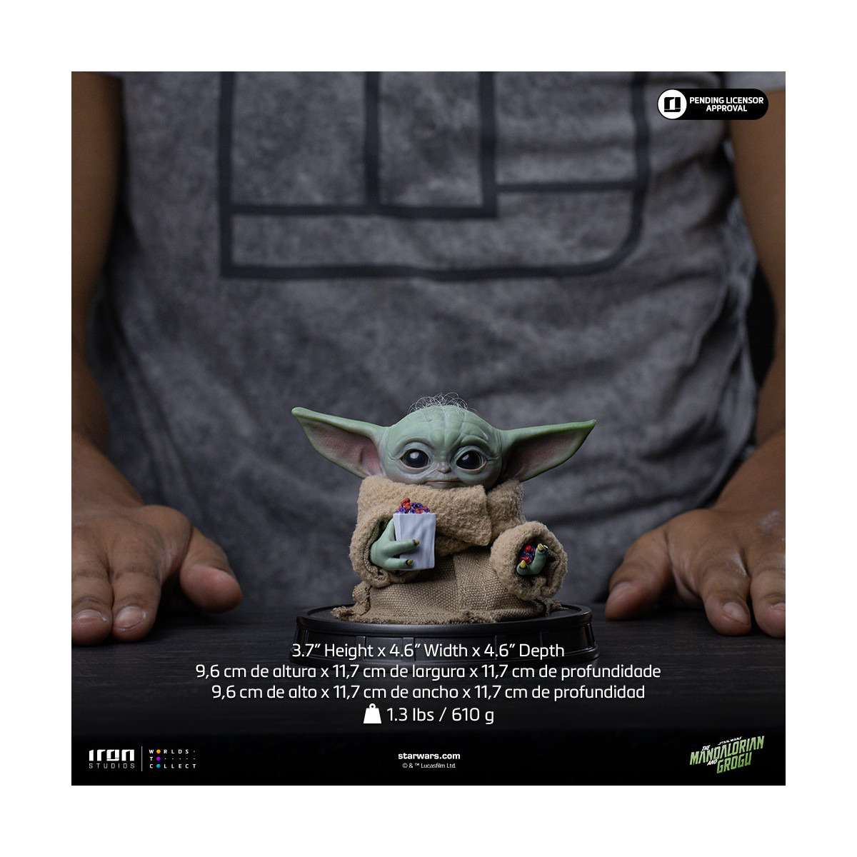 Iron Studios - Grogu PopCorn Time - Grogu Legacy Collection Replica 1/4 - Star Wars: The Mandalorian and Grogu