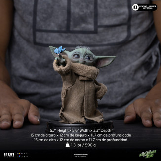Iron Studios - Grogu Butterfly Wonder - Grogu Collection Legacy Replica 1/4 - Star Wars: The Mandalorian and Grogu