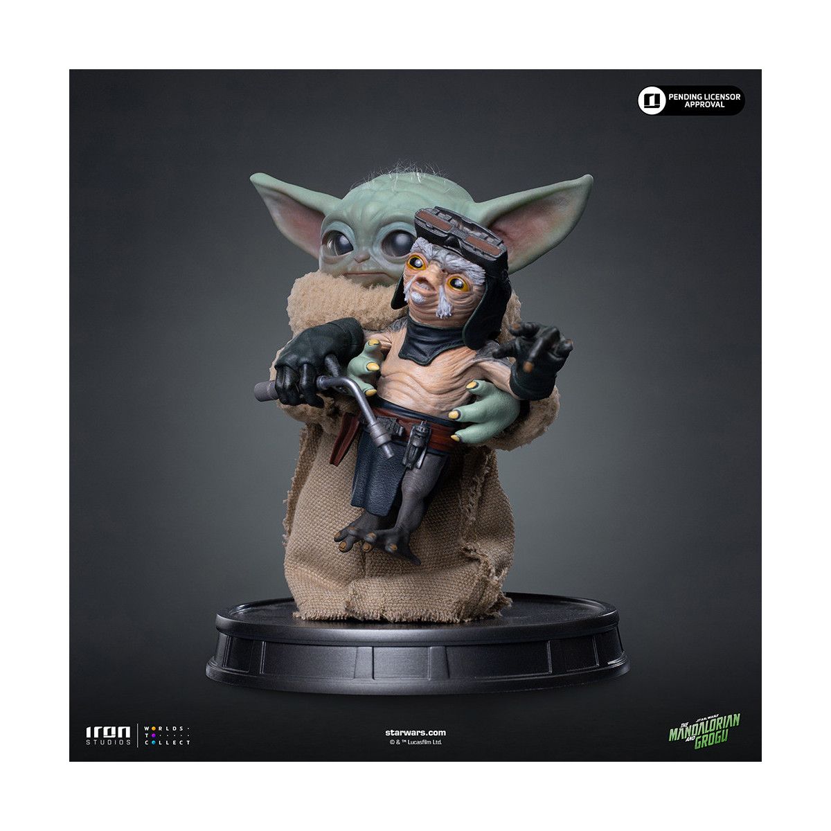 Iron Studios - Grogu No Squeezy - Grogu Collection Legacy Replica 1/4 - Star Wars: The Mandalorian and Grogu