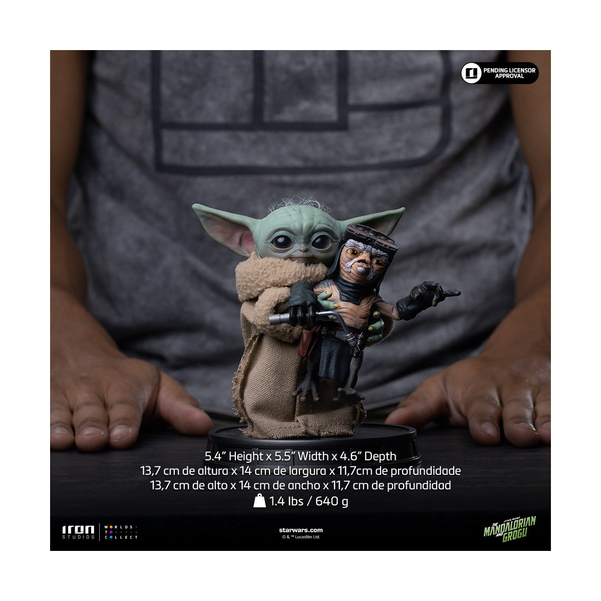 Iron Studios - Grogu No Squeezy - Grogu Collection Legacy Replica 1/4 - Star Wars: The Mandalorian and Grogu