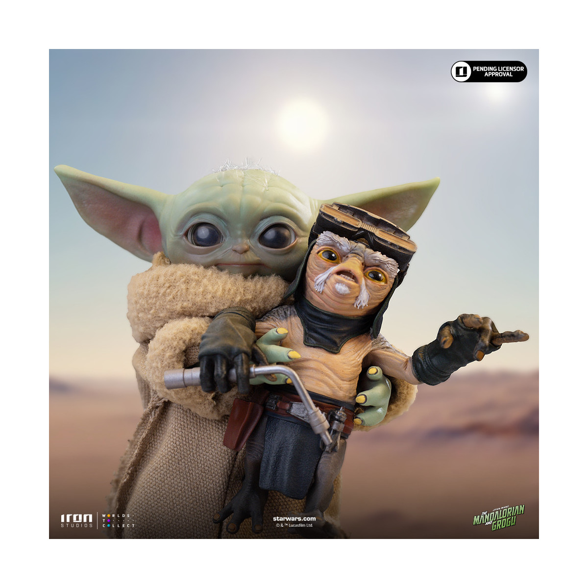 Iron Studios - Grogu No Squeezy - Grogu Collection Legacy Replica 1/4 - Star Wars: The Mandalorian and Grogu