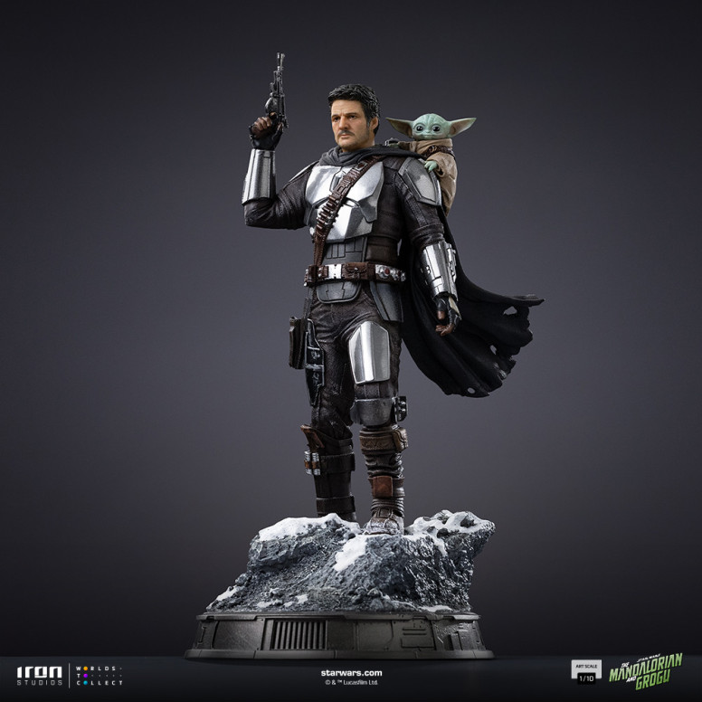 Iron Studios Star Wars - The Mandalorian and Grogu Art Scale 1/10 - The Mandalorian and Grogu Movie