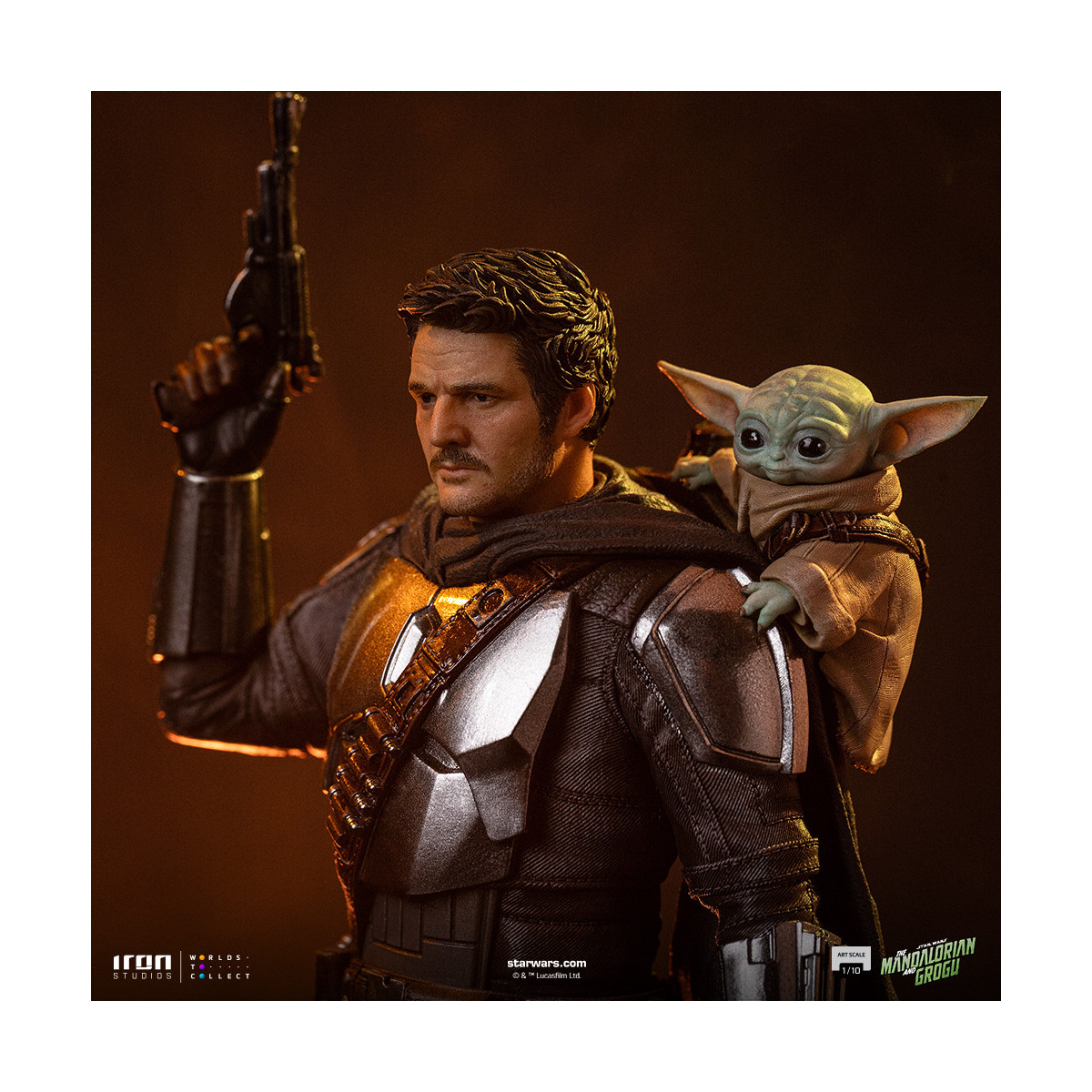 Iron Studios Star Wars - The Mandalorian and Grogu Art Scale 1/10 - The Mandalorian and Grogu Movie
