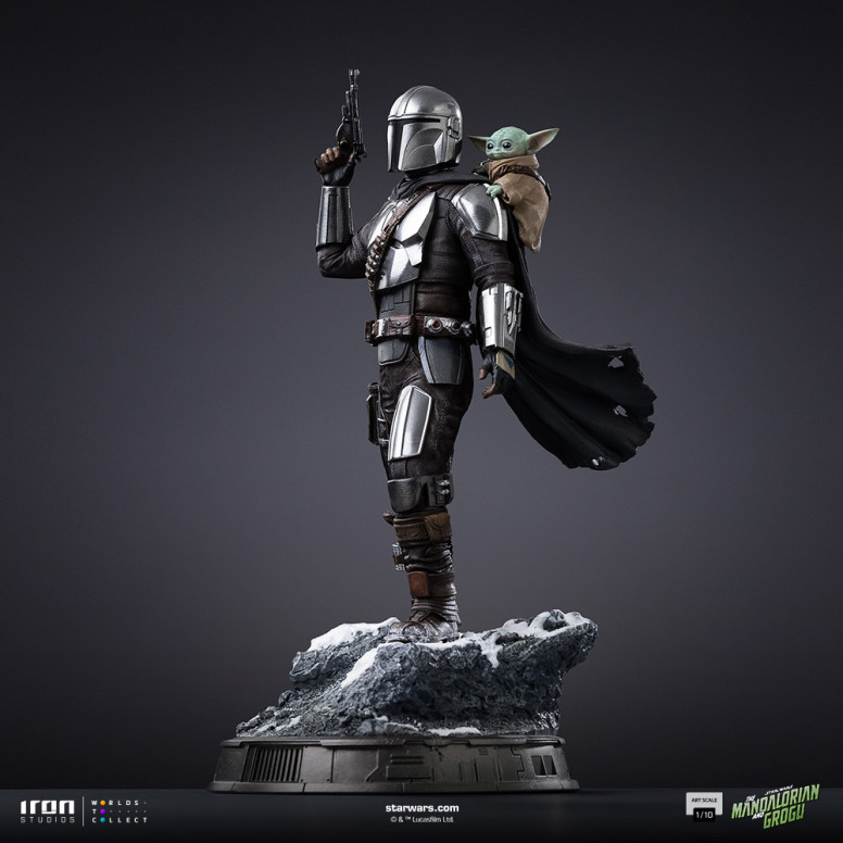 Iron Studios Star Wars - The Mandalorian and Grogu Art Scale 1/10 - The Mandalorian and Grogu Movie