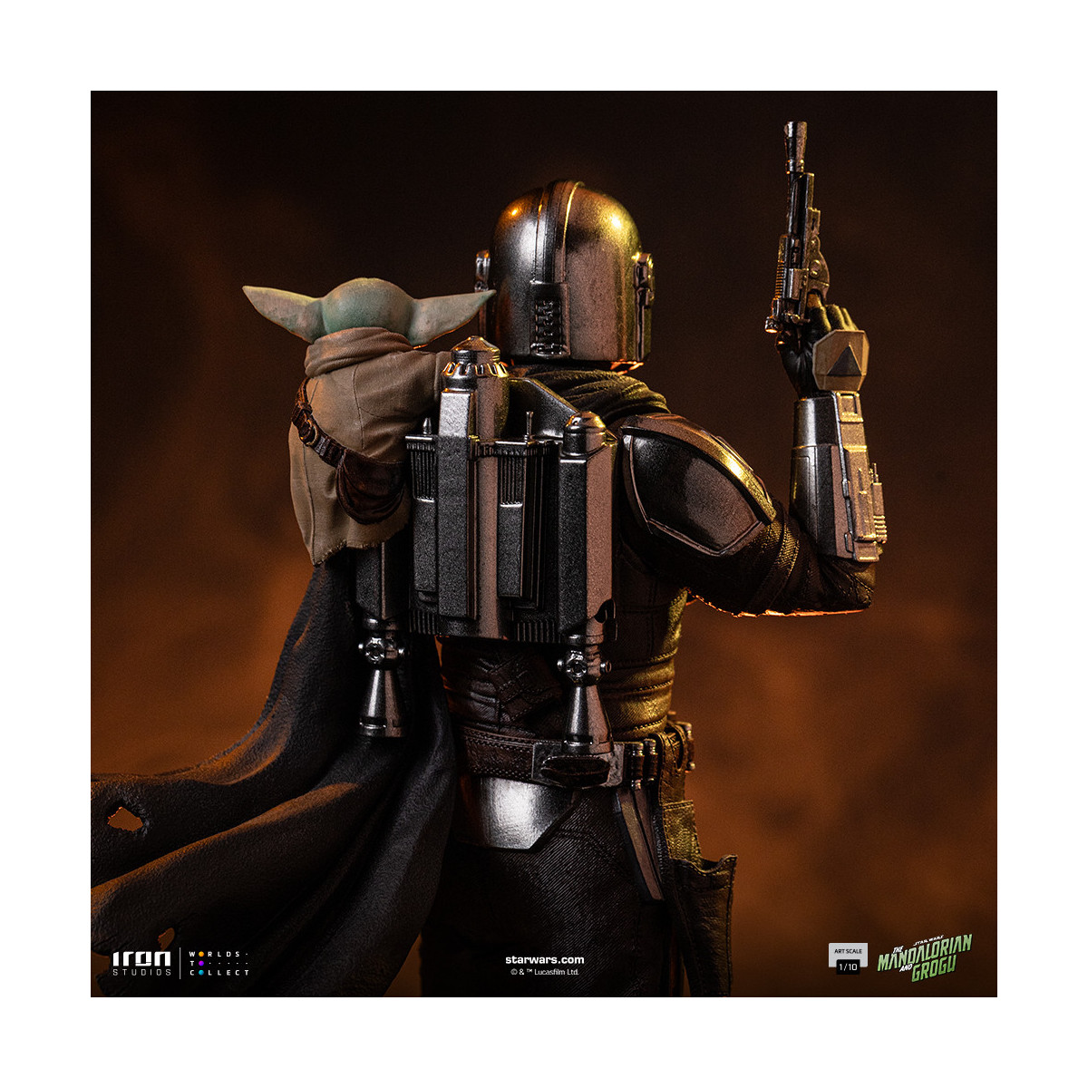 Iron Studios Star Wars - The Mandalorian and Grogu Art Scale 1/10 - The Mandalorian and Grogu Movie