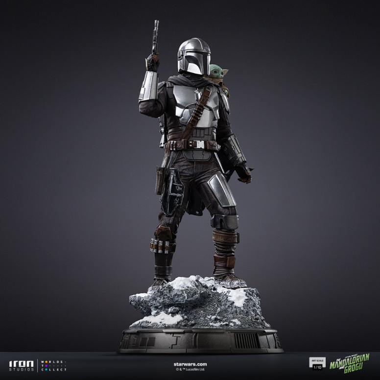 Iron Studios Star Wars - The Mandalorian and Grogu Art Scale 1/10 - The Mandalorian and Grogu Movie