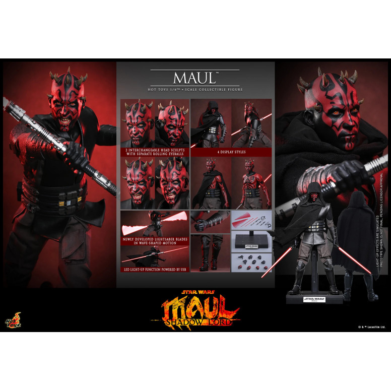 Hot Toys Star Wars - Darth Maul 1/6 TMS187 - Star Wars: Maul - Shadow Lord